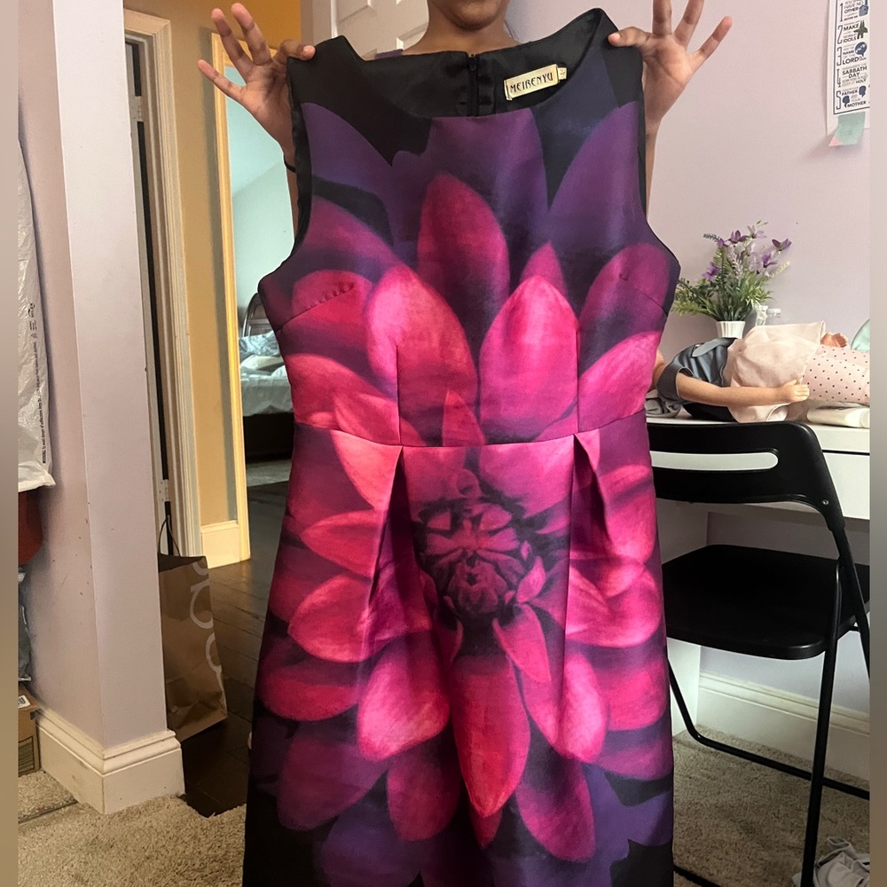 Beautiful pink flower dress